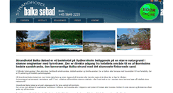 Desktop Screenshot of hotel-balkasoebad.dk