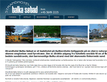 Tablet Screenshot of hotel-balkasoebad.dk